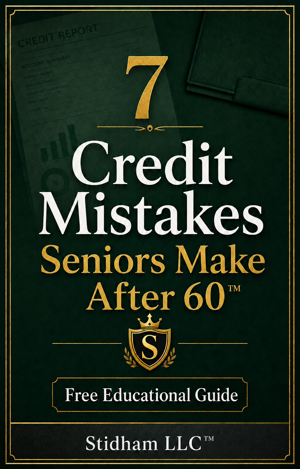 7 Credit Mistakes Seniors Make After 60 free guide from Stidham LLC